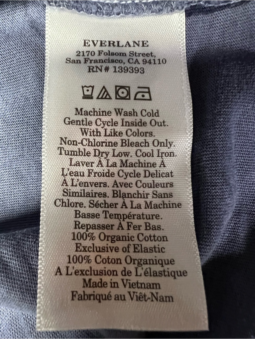Everlane The Essential Organic Garment-Dyed Henley Navy L NWOT - Picture 12 of 15